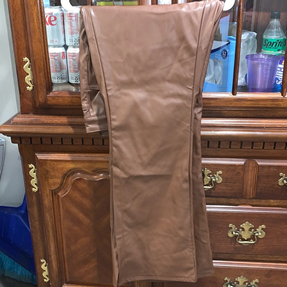 Dollhouse you are beautiful brand Brown leather pants.